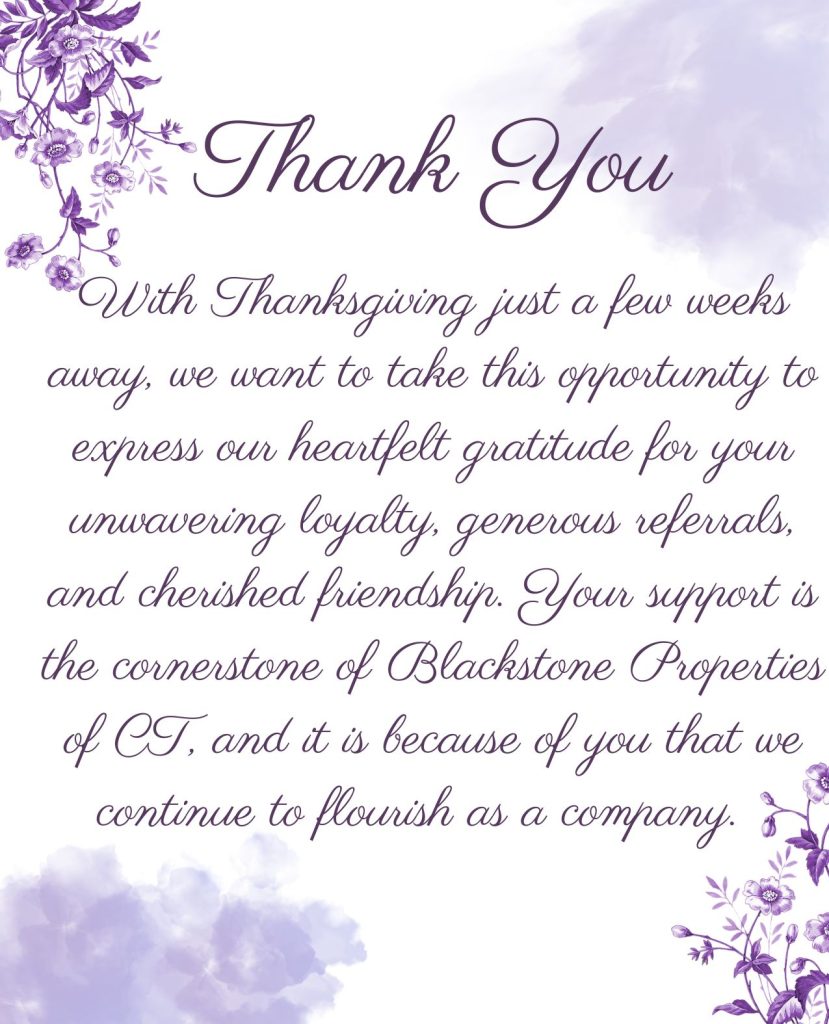 Blackstone Properties of CT newsletter